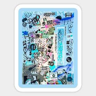 Urban Style Design Graffiti NYC Sticker Tag Sticker